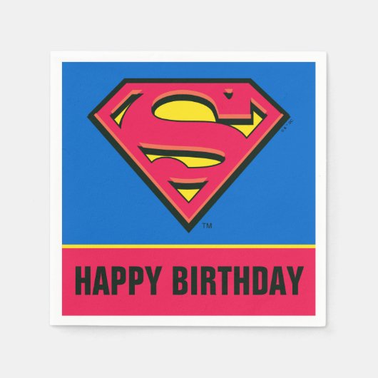 Serviette En Papier Comics DC | Superman | Logo classique (Devant)