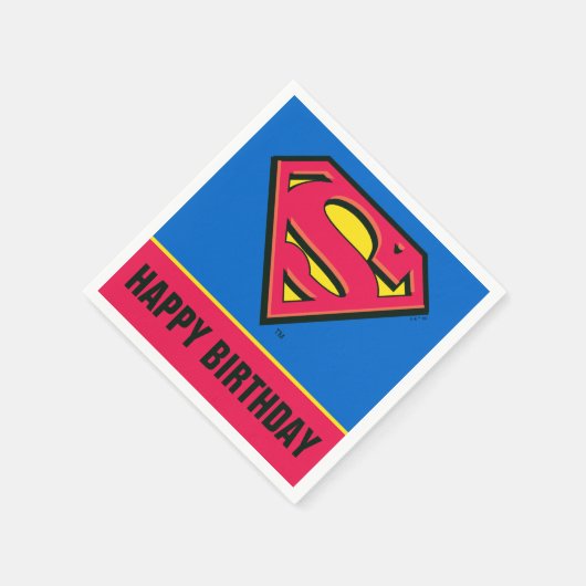 Serviette En Papier Comics DC | Superman | Logo classique (Coin)