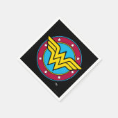 Serviette En Papier Comics DC | Wonder Woman Circle & Stars Logo (Coin)