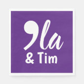 Serviette En Papier Comma Kamala et Tim 2024 (Devant)