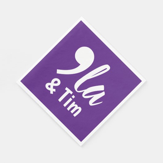 Serviette En Papier Comma Kamala et Tim 2024 (Coin)