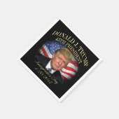 Serviette En Papier Commémoration de l'investiture du président Donald (Coin)