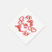 Serviette En Papier Commence avec une collection de baisers  (Coin)