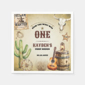 Serviette En Papier Comment l'Occident était un premier anniversaire (Devant)