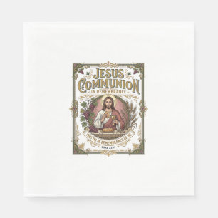 Serviette En Papier Communion Jésus Communion Jésus Foi chrétienne Vi