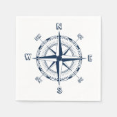 Serviette En Papier Compas nautique (Devant)