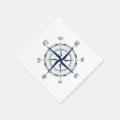 Serviette En Papier Compas nautique (Coin)