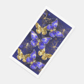 Serviette En Papier Composition avec papillons Sapphire (Coin)