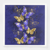 Serviette En Papier Composition avec papillons Sapphire (Devant)