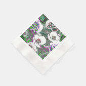 Serviette En Papier Composition des fleurs. (Coin)
