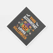 Serviette En Papier Comptable Aime Halloween Citrouille Comptable Desi (Coin)