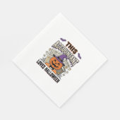Serviette En Papier Comptable d'Halloween Drôle Saison fiscale effraya (Coin)