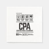 Serviette En Papier comptable public agréé - CPA (Devant)