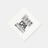 Serviette En Papier comptable public agréé - CPA (Coin)