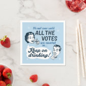 Serviette En Papier Compter tous les votes | Papier | Funny rétro (En situation)