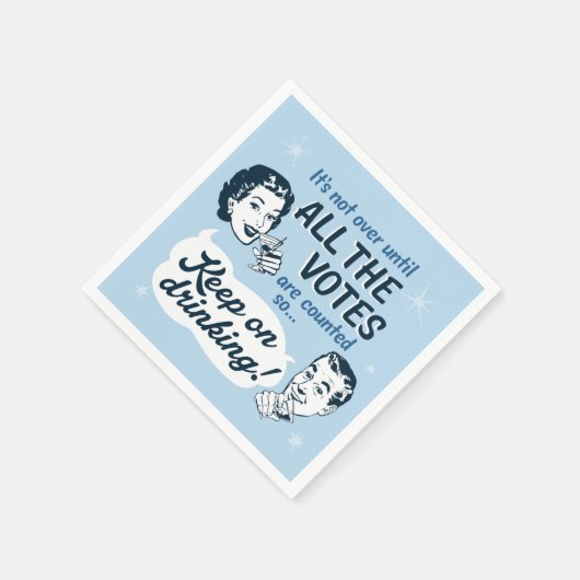 Serviette En Papier Compter tous les votes | Papier | Funny rétro (Coin)