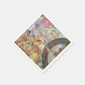 Serviette En Papier Comptine de la Mère l'Oie Conte de Fées (Coin)