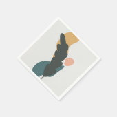 Serviette En Papier Conception Abstraite des feuilles (Coin)