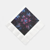 Serviette En Papier Conception Abstraite des fleurs fractales. (Coin)
