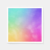 Serviette En Papier Conception arc-en-ciel Abstraite (Devant)