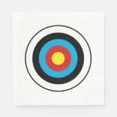 Serviette En Papier Conception cible Bullseye (Devant)