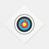 Serviette En Papier Conception cible Bullseye (Coin)