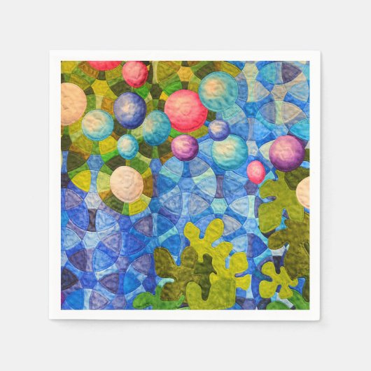 Serviette En Papier Conception contemporaine de courtepointes (Devant)