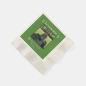 Serviette En Papier Conception d'anniversaire de la jungle de gorille (Coin)