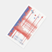 Serviette En Papier Conception d'aquarelle Abstraite avec espace perso (Coin)