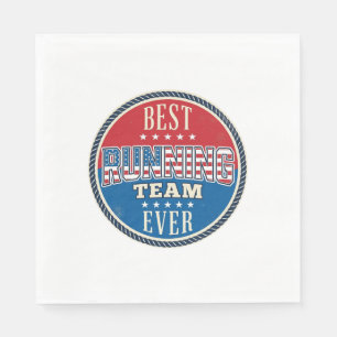 Serviette En Papier Conception de badge vintage patriotique d'équipe d