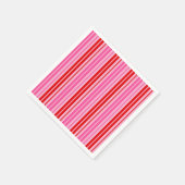 Serviette En Papier Conception de bandes verticales rose bubble gum ro (Coin)