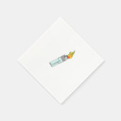 Serviette En Papier Conception de briquet et de flamme (Coin)