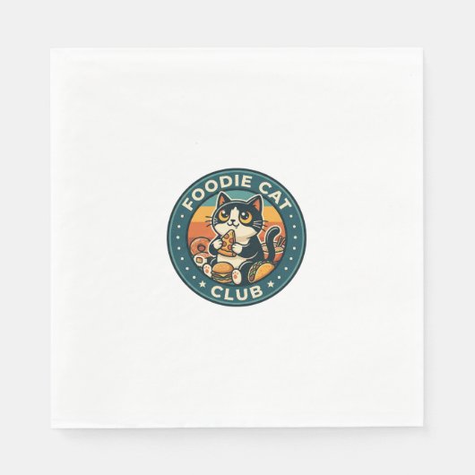 Serviette En Papier Conception de chat de nourriture Chaton mignon - C (Devant)