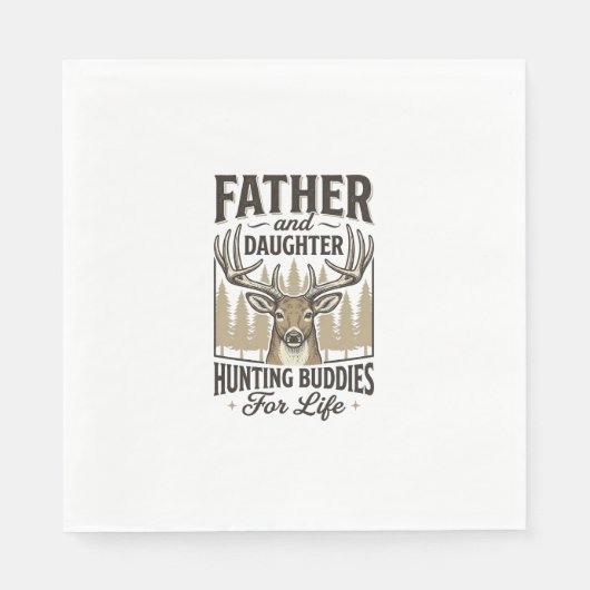 Serviette En Papier Conception de chemise de cerf pour copains de chas (Devant)
