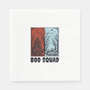 Serviette En Papier Conception de chemise de citrouille Halloween vint