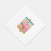 Serviette En Papier Conception de chemise de gravure de chewing-gum de (Coin)