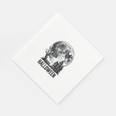 Serviette En Papier Conception de chemise de lune de maison hantée Hal (Coin)