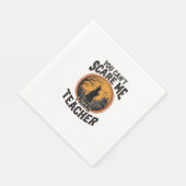 Serviette En Papier Conception de chemise d'école effrayante de profes (Coin)