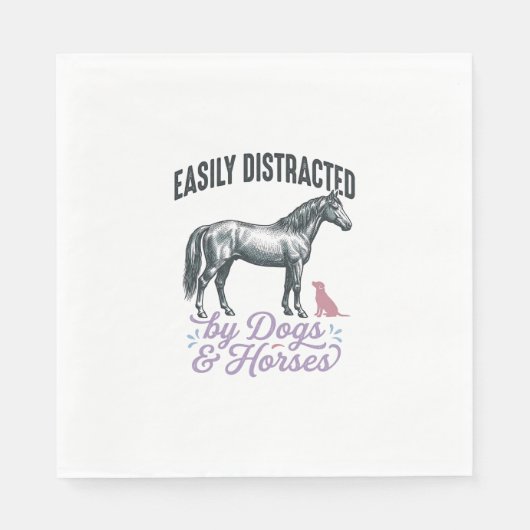Serviette En Papier Conception de chemise facilement distrait par les (Devant)