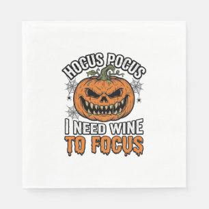 Serviette En Papier Conception de chemise Halloween Citrouille de vin 