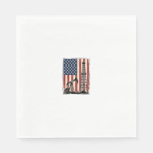 Serviette En Papier Conception de chemise vectorielle de drapeau améri (Devant)