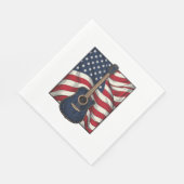 Serviette En Papier Conception de chemise vectorielle drapeau patrioti (Coin)