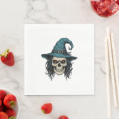 Serviette En Papier Conception de chemise vectorielle Halloween crâne (En situation)