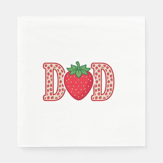 Serviette En Papier Conception de chemise vectorielle lettrage fraise (Devant)
