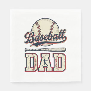 Serviette En Papier Conception de chemise vectorielle Vintage Baseball