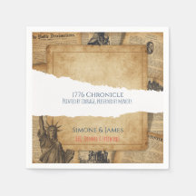 Conception de chronique d'Américana vintage 1776