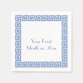 Serviette En Papier Conception de clé grecque (Devant)