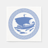 Serviette En Papier Conception de clé grecque (Devant)