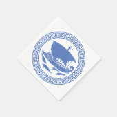 Serviette En Papier Conception de clé grecque (Coin)