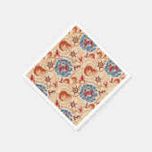 Serviette En Papier Conception de coeur Crustacé (Coin)